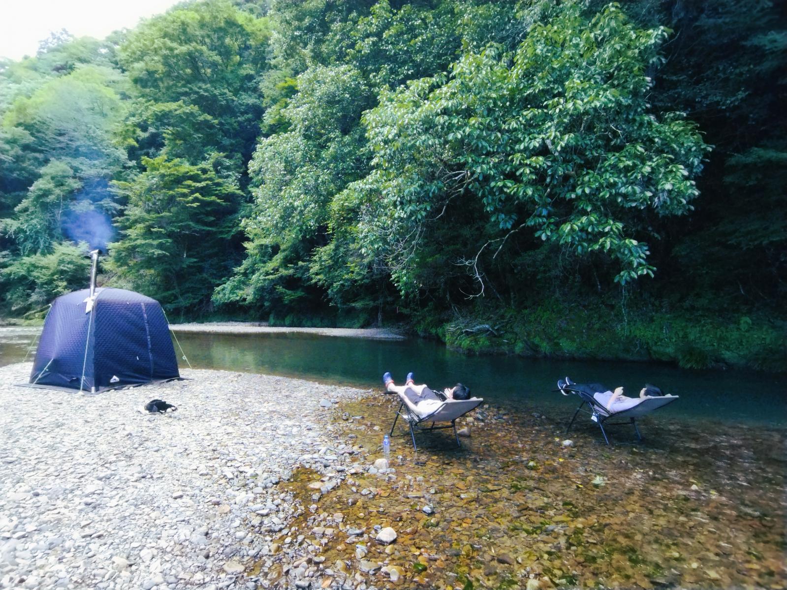 宮崎県の山奥にある大自然の中の川サウナ【いろどりの里】（小林市）-1