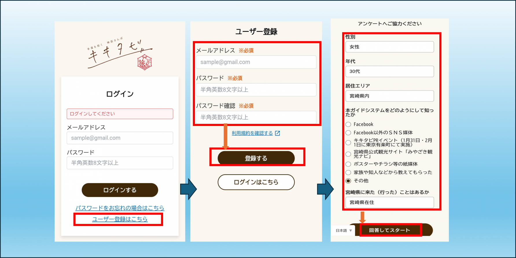 ①アカウント登録-1