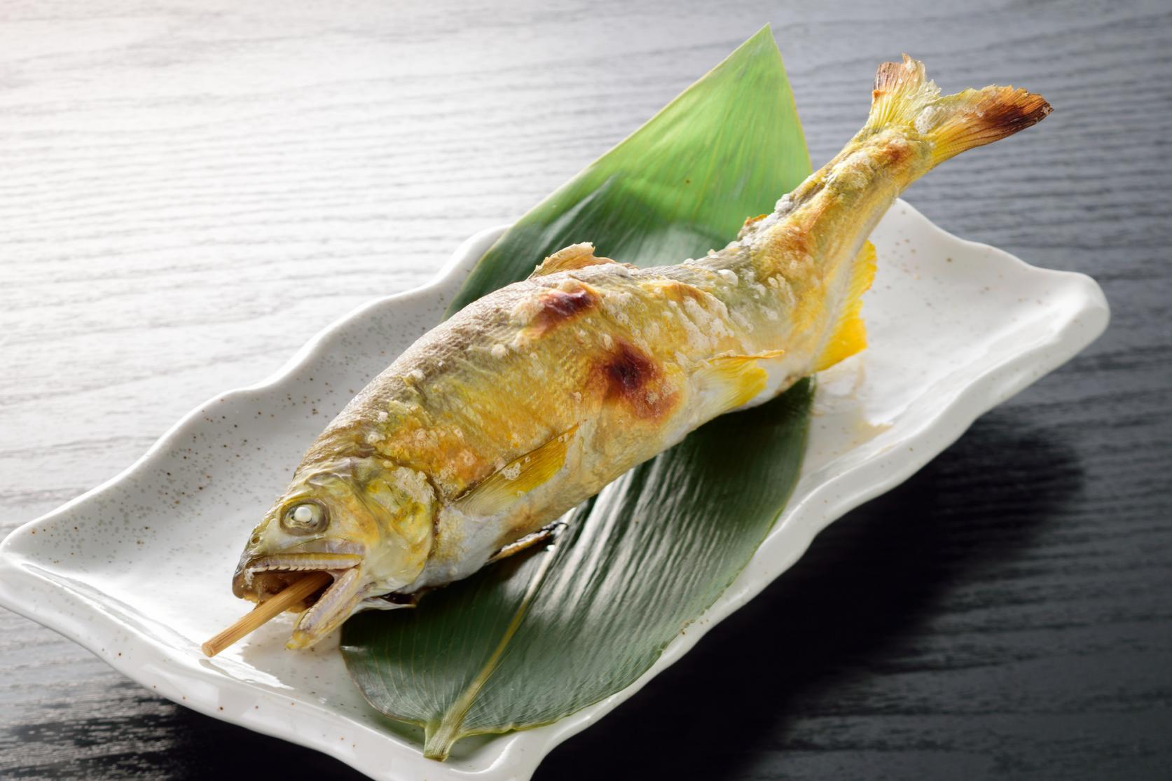 鮎の塩焼き-1