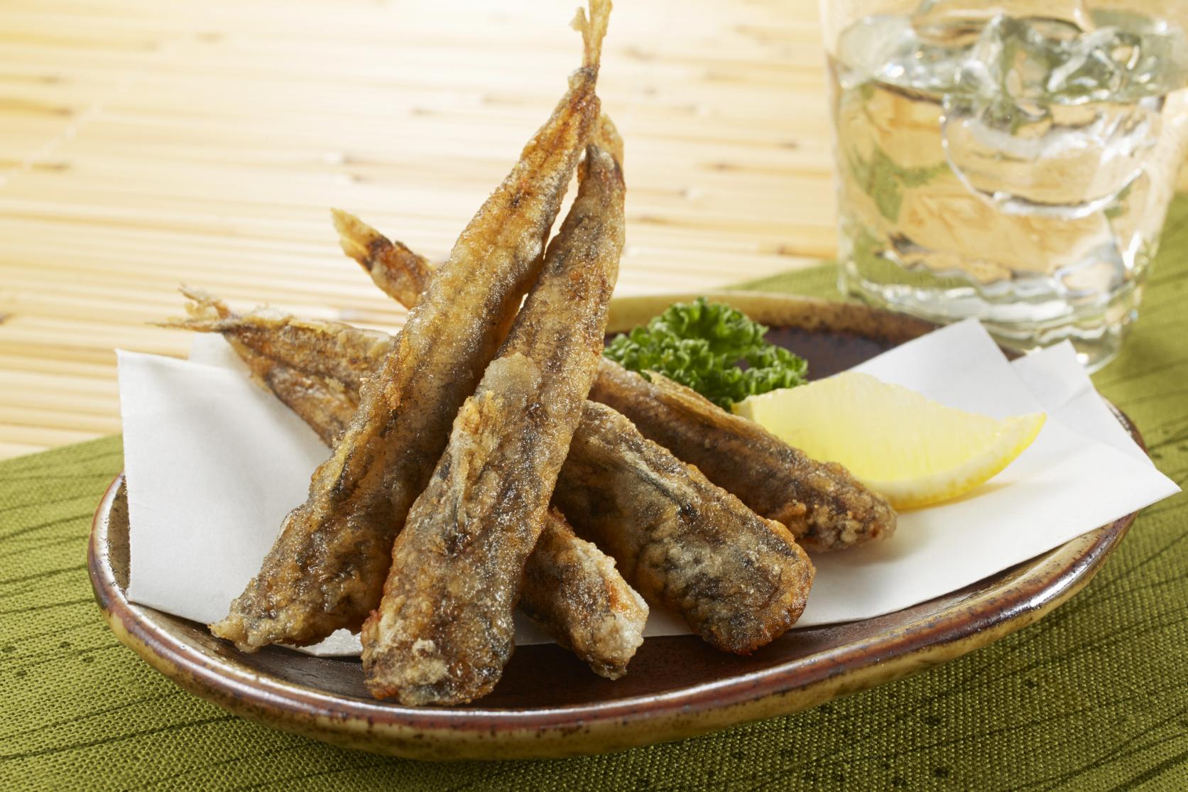 メヒカリの唐揚げ-1