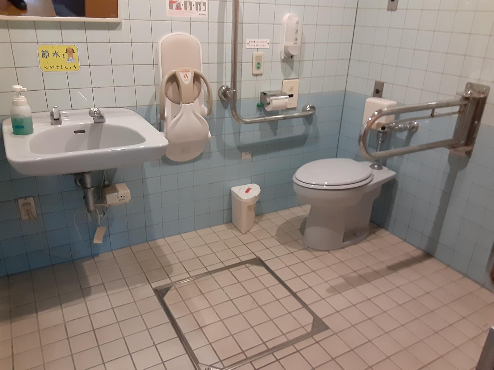 1階受付横の多目的トイレ内部(トイレ1)-1
