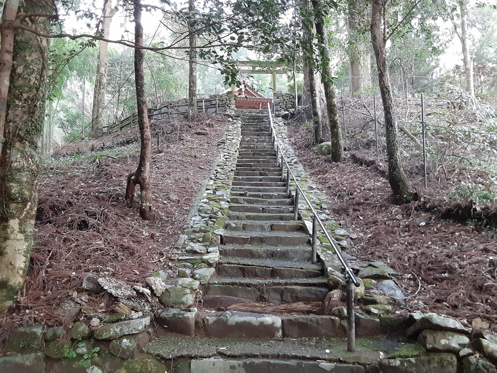 社殿までの階段-2