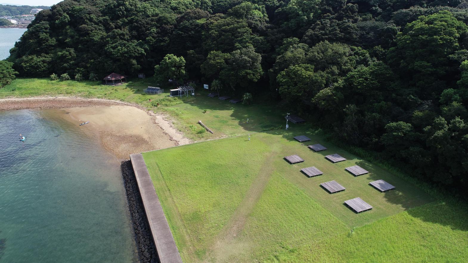 無人島「乙島」キャンプ場-1