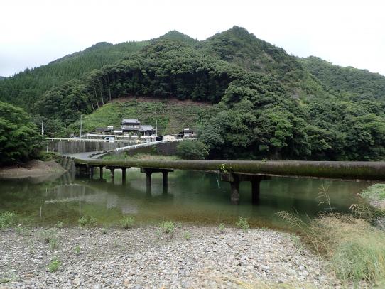北川管内の沈下橋（潜水橋）-1