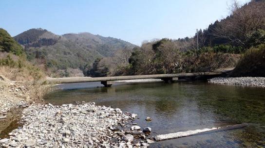 北川管内の沈下橋（潜水橋）-3